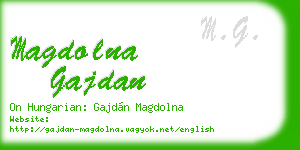magdolna gajdan business card